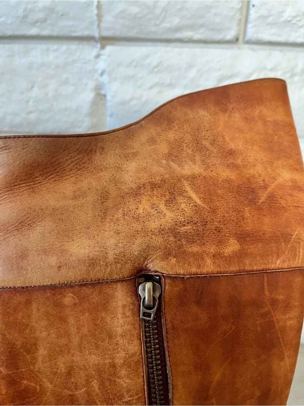 Cole Haan Nike Air Over the Knee Riding Boot Cognac Size 8.5